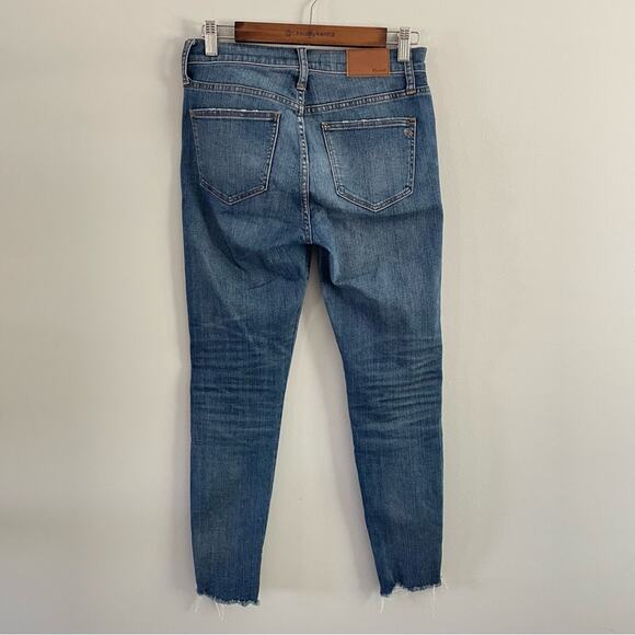 Madewell | 9" High-Rise Skinny Jeans Allegra Wash Rip & Repair Edition Denim 26 - Picture 4 of 11